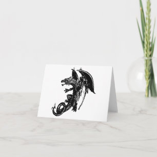 Dragon of the Night Greetings Card