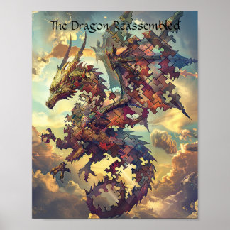 Dragon of the Shattered Sky Puzzle Poster