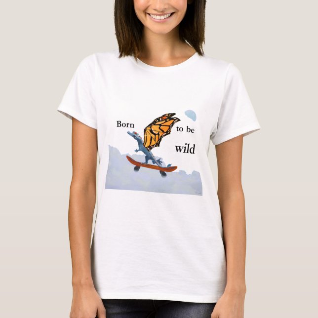 Dragon on Skateboard T-Shirt (Front)