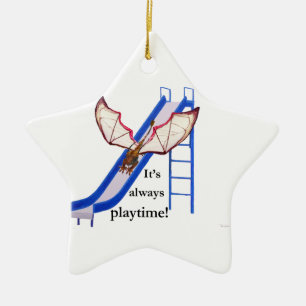 Dragon on Slide Ceramic Tree Decoration