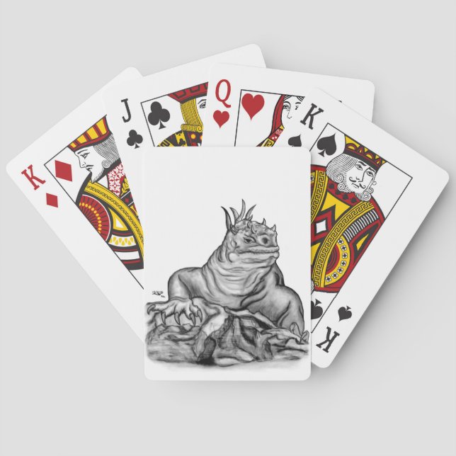Dragon on the Rock Playing Cards (Back)