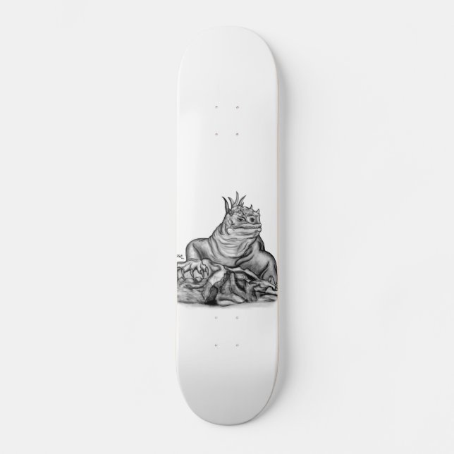Dragon on the Rock Skateboard (Front)