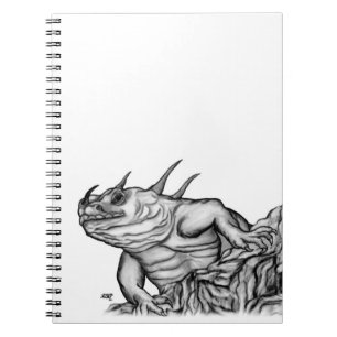 Dragon on the Rock Spiral Notebook