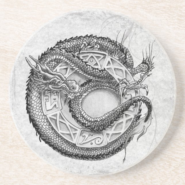 Dragon Ornamental Coaster (Front)