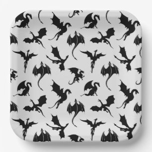 Dragon Paper Plates, Mythical Creature Party Plate