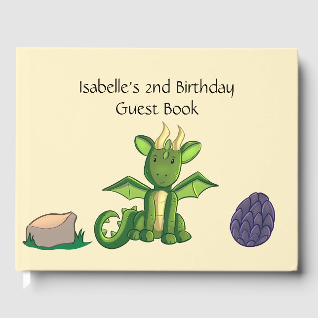 Dragon Party Guest Book (Front)