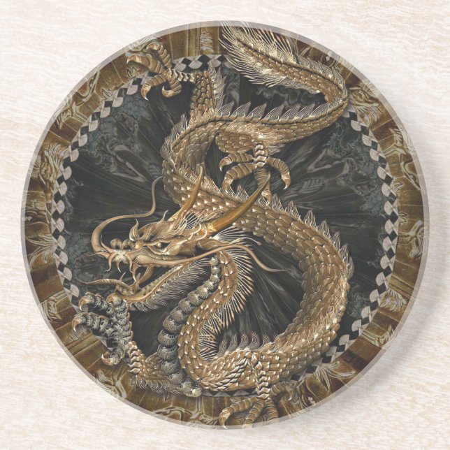 Dragon Pentagram Coaster (Front)