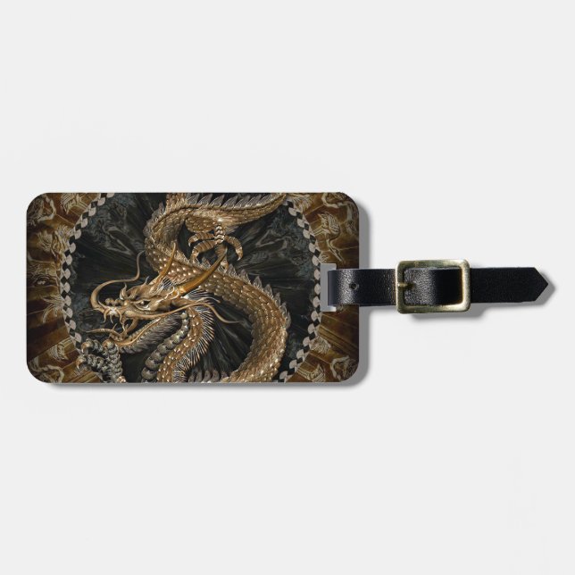 Dragon Pentagram Luggage Tag (Front Horizontal)