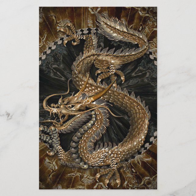 Dragon Pentagram Stationery (Front)