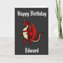 Dragon personalized mythical creature birthday