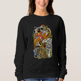 Dragon Phoenix Turtle Tiger Chinese Mythology Sweatshirt