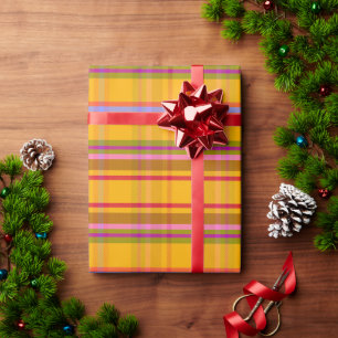 Dragon Plaid DV Wrapping Paper