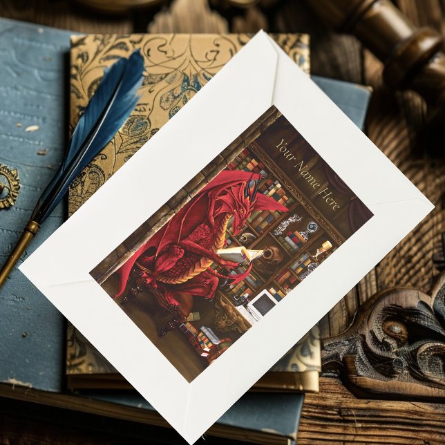 Dragon Podcast Library Rectangular Sticker (Creator Uploaded)