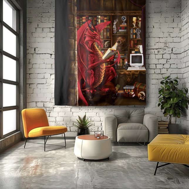 Dragon Podcast Library Tapestry (Creator Uploaded)