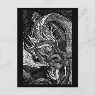 Dragon postcard border