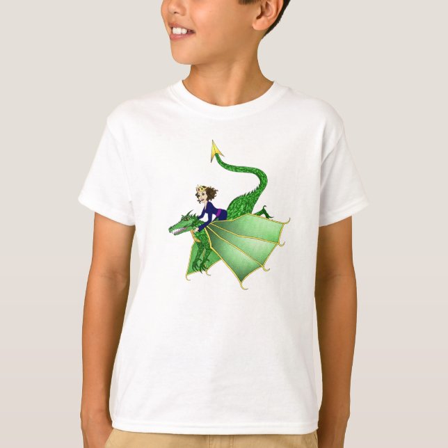 Dragon Princess Long Sleeve Shirt, ages 2 and up T-Shirt (Front)