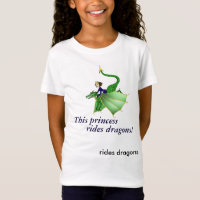 Dragon Princess Shirt, with words, ages 5 and up