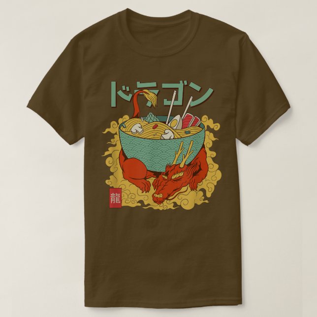 Dragon Ramen Anime Noodles Kawaii Japanese Japan S T-Shirt (Design Front)