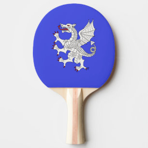 Dragon Rampant Argent Ping Pong Paddle