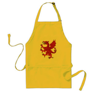 Dragon Rampant Gules Standard Apron