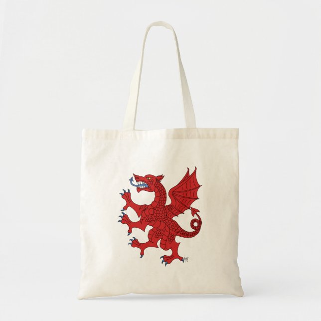 Dragon Rampant Gules Tote Bag (Front)