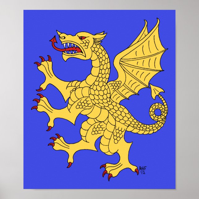 Dragon Rampant Or Poster (Front)