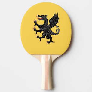 Dragon Rampant Sable Ping Pong Paddle