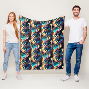 Dragon Realm 3 Fleece Blanket