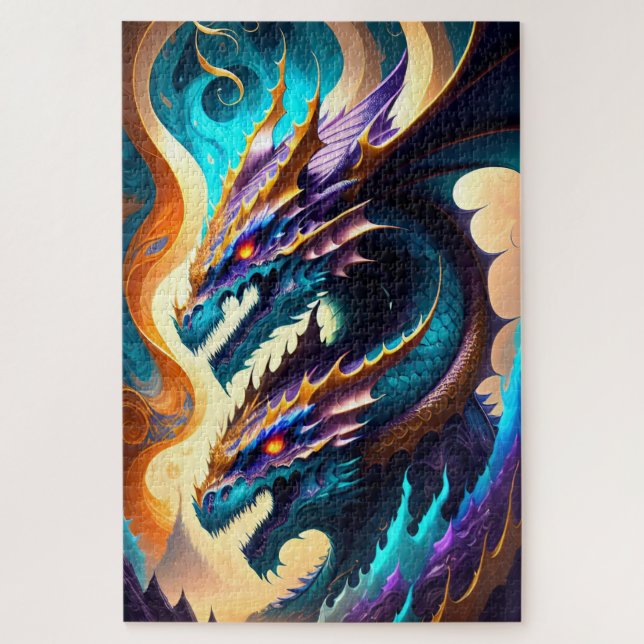 Dragon Realm 3 Jigsaw Puzzle (Vertical)