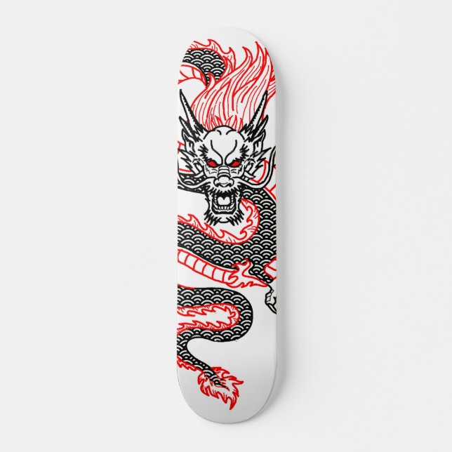 Dragon: Red Dot Skateboard (Front)