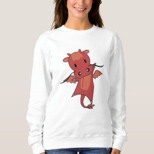 Dragon Red Fairy Tale Cute Animals For Kids Sweatshirt