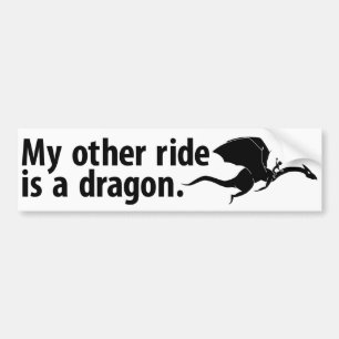 Dragon Ride Bumper Sticker