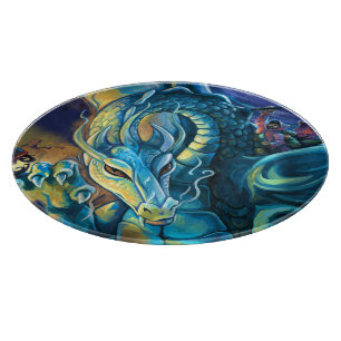 Dragon Rider and Sorcerer Cutting Board