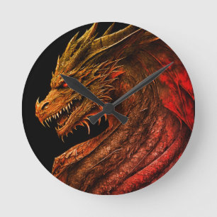 Dragon Round Clock