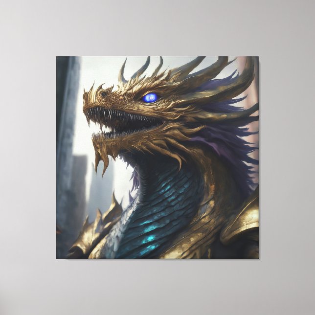 Dragon’s Stare Canvas Print (Front)