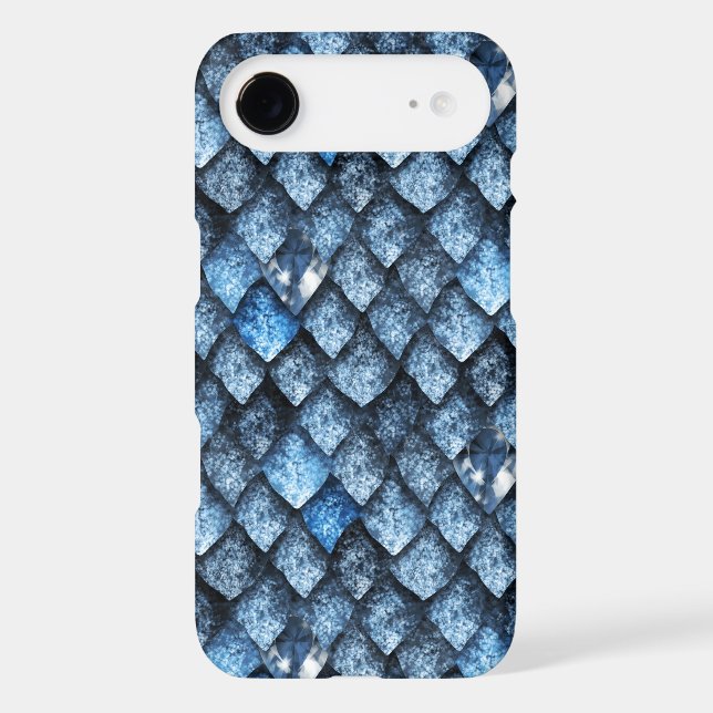 Dragon scales / blue gems Case-Mate iPhone case (Back)