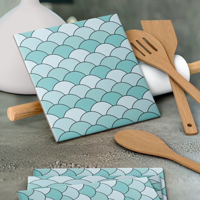 Dragon Scales, Fans, Waves, Seigaiha, Blue Tile (Creator Uploaded)