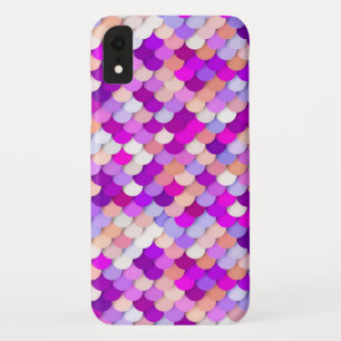 "Dragon Scales" - purple. hot pink and peach Case-Mate iPhone Case