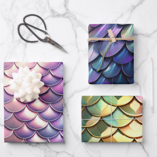 Dragon Scales Wrapping Paper Sheet