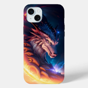 Dragon Scape Fire Night iPhone 15 Mini Case