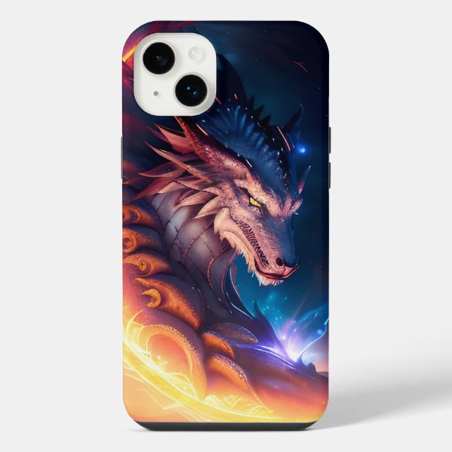 Dragon Scape Fire Night iPhone Case (Back)