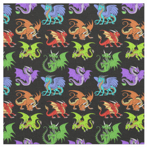 Dragon Scene Kids Slender Fabric