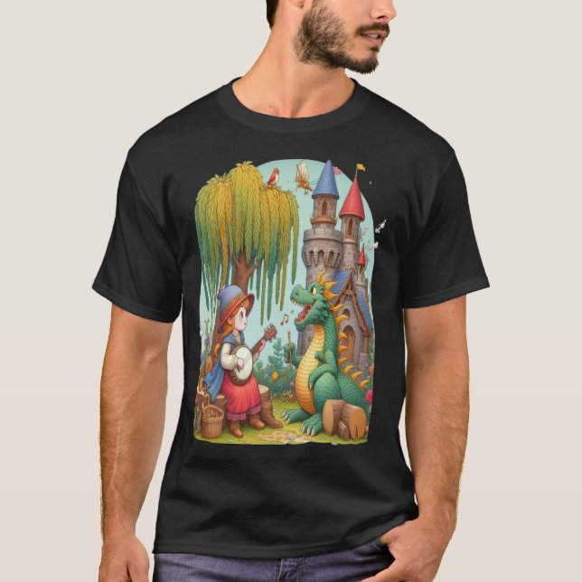 Dragon Serenade By A Mystical princess T-Shirt (Front)