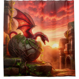 Dragon Shower Curtain