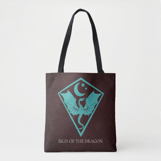 Dragon Sigil with Custom Text Tote Bag (Front)