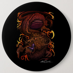 Dragon (Signature Design) 6 Cm Round Badge