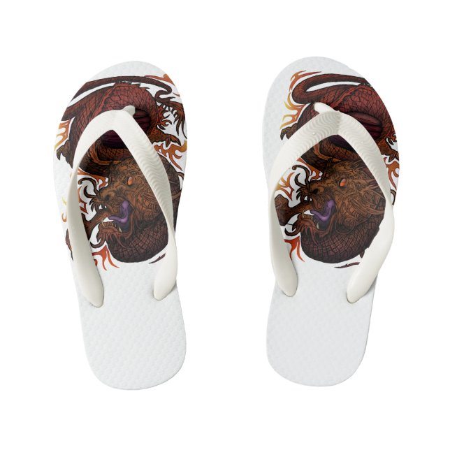 Dragon (Signature Design) Kid's Jandals (Footbed)