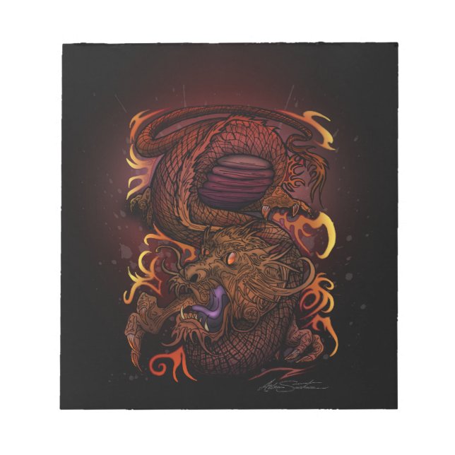 Dragon (Signature Design) Notepad (Front)