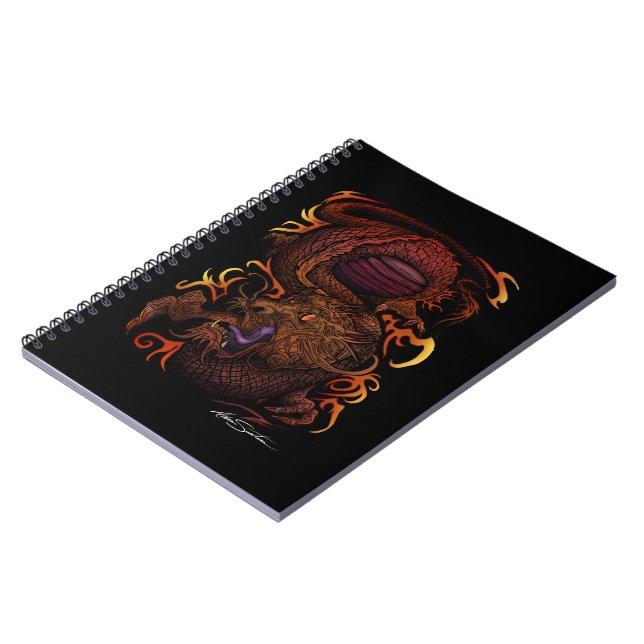 Dragon (Signature Design) Spiral Notebook (Left Side)