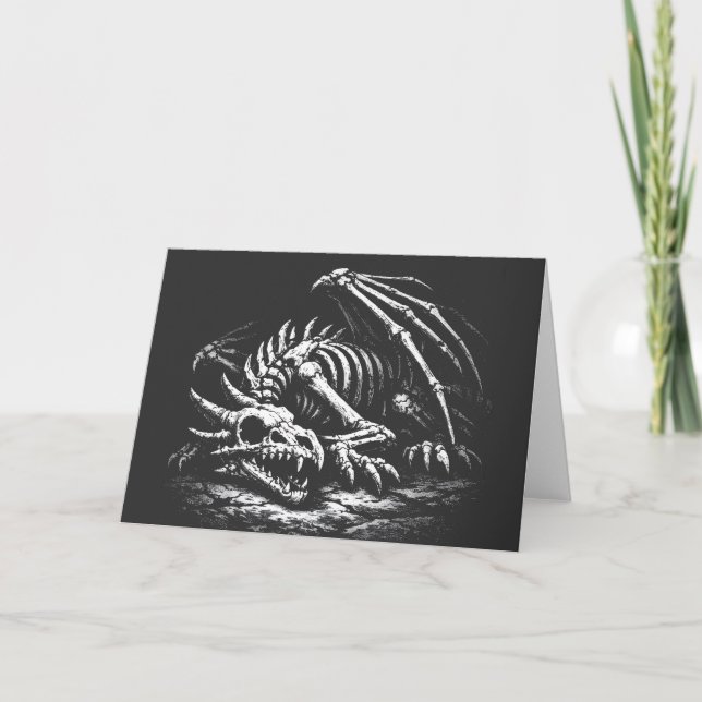 Dragon Skeleton — by BurnsInHell Card (Front)